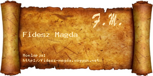 Fidesz Magda névjegykártya